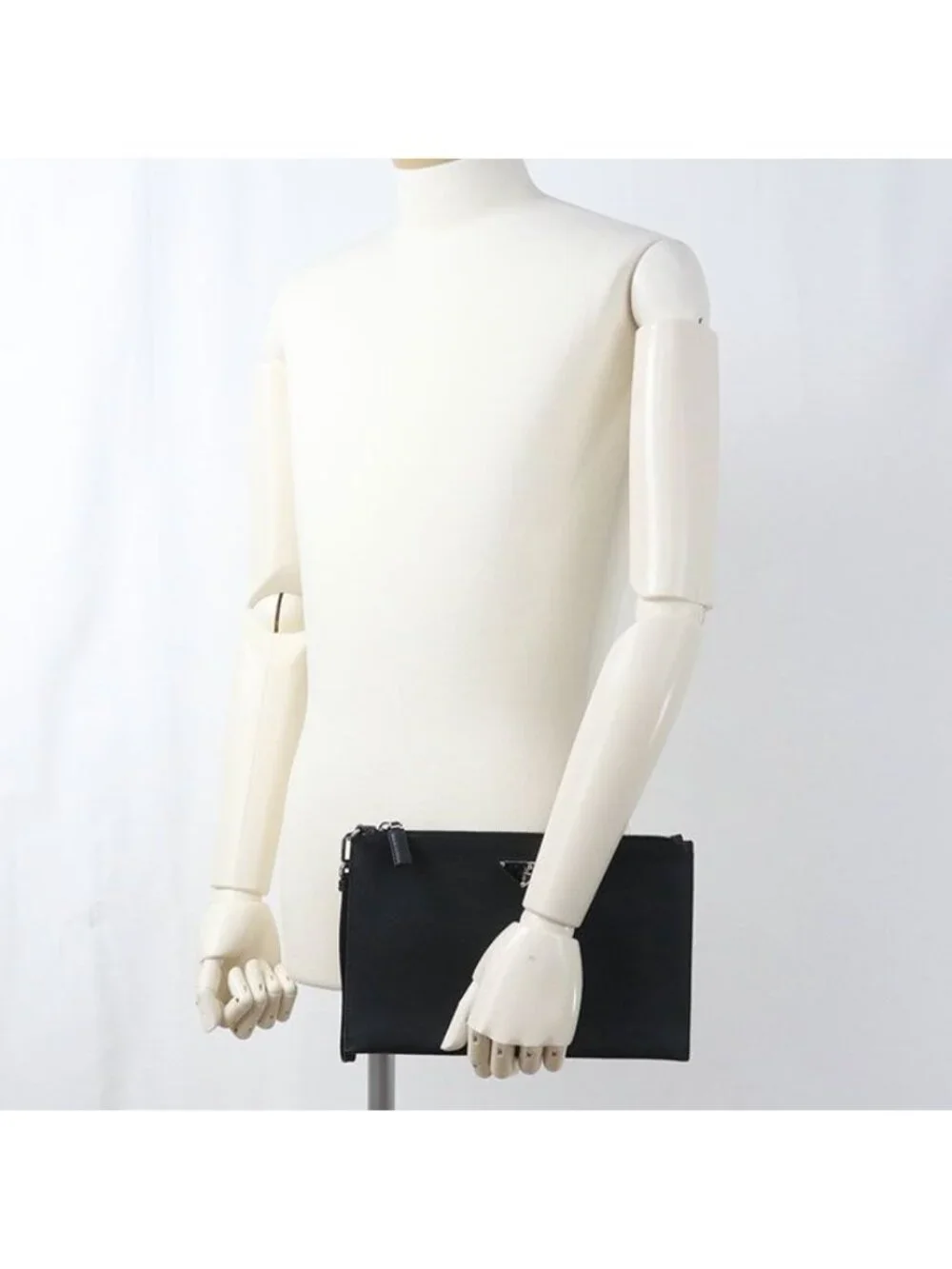 Prada Saffiano Leather Clutch Calfskin